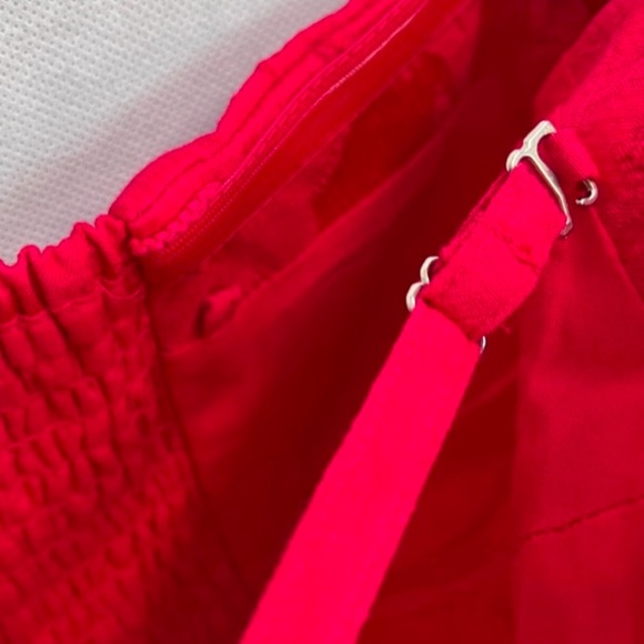 NWT Anthropologie  Jacquard  floral print Strapless Midi Dress - Picture 16 of 16